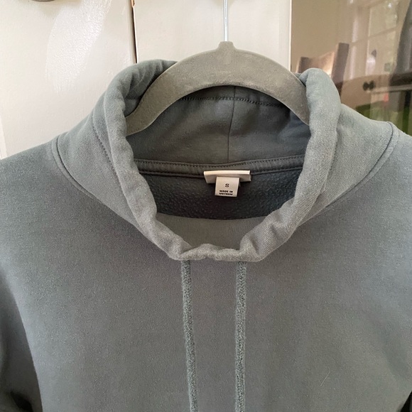 A New Day Blue Cowl Neck Hoodie With Drawstrings Women's Size Small - Picture 2 of 4